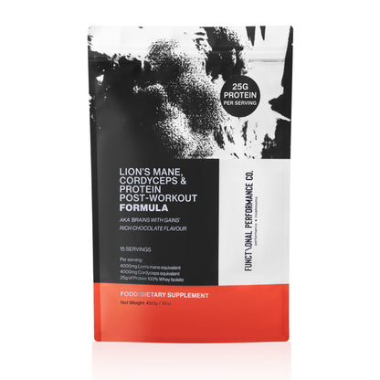 Lion's Mane and Cordyceps Post Workout Protein Formula