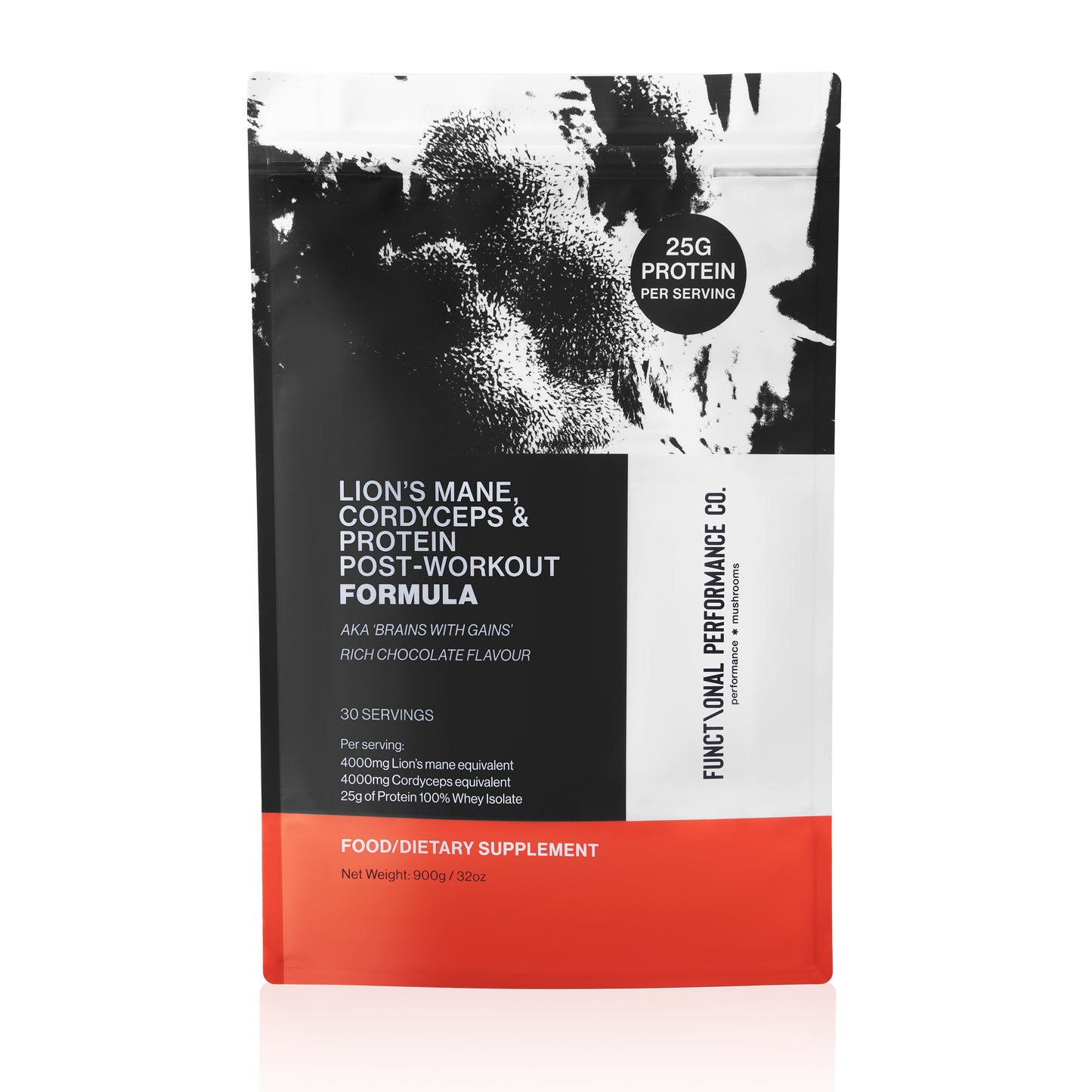Lion's Mane and Cordyceps Post Workout Protein Formula