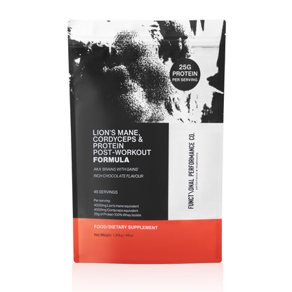 Lion's Mane and Cordyceps Post Workout Protein Formula