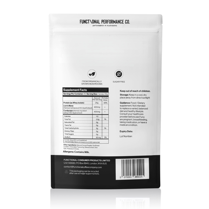 Lion's Mane and Cordyceps Post Workout Protein Formula